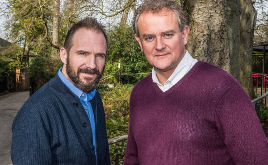 Ralph Fiennes and Hugh Bonneville at Regent’s Park Open Air Theatre.