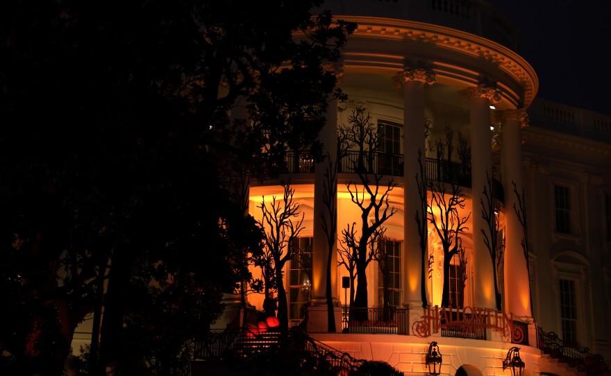 Decorations are seen during a Halloween at the White House event two years ago.