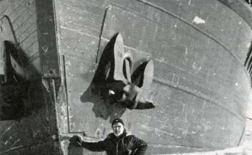 In December 1977, Captain Pieter Lenie, standing by the Hero, encountered particularly icy conditions.