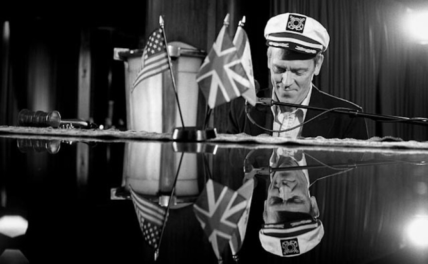 Actor and musician Hugh Laurie pays tribute to his musical inspiration, Professor Longhair, aboard the Queen Mary.