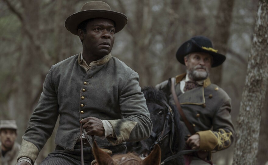 David Oyelowo as Bass Reeves and Shea Whigham as George Reeves.