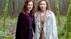 Emilia Fox as Lady Portia Alresford and Alex Kingston as Dr. Blanche Mottershead in UPSTAIRS DOWNSTAIRS. Hallam’s Aunt Blanche appears in a lesbian novel by a former lover, sparking a scandal that threatens the good name of Eaton Place. Meanwhile, Agnes’s demands on the servants bring social worker to set her straight.