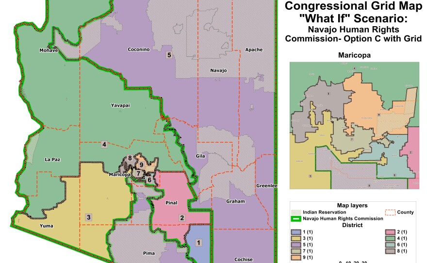 District 5 is one of two proposals being considered to create a majority Native American district in Arizona.