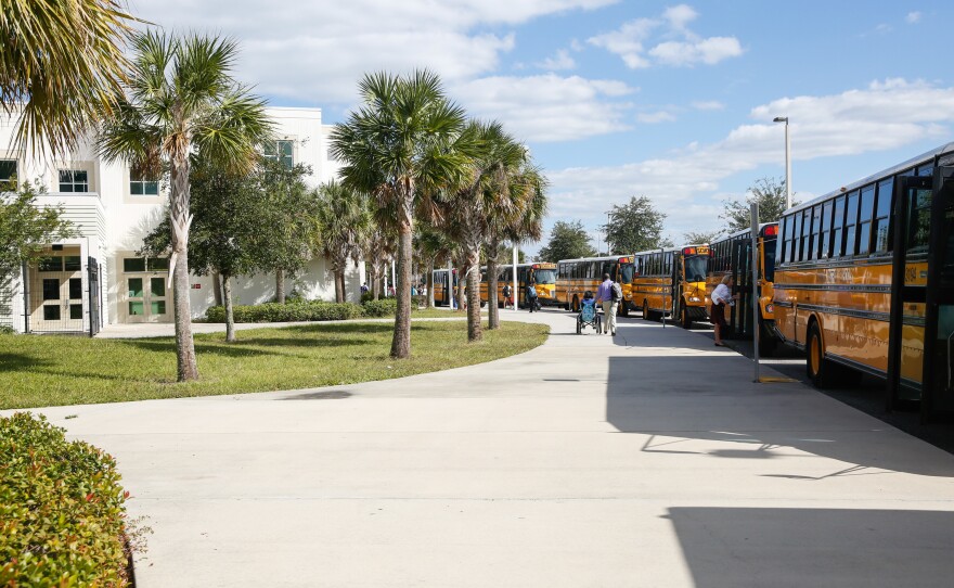 SunRidge Middle School in Winter Garden, Fla., where Yara Ramos works as a paraprofessional.