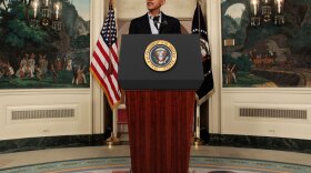 President Obama makes a statement after his return from the Climate Conference in Copenhagen on Saturday in the Diplomatic Room of the White House.