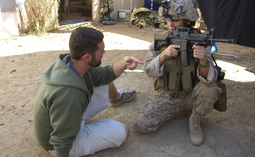 A Marine combat photographer is put to the test when a Taliban Sniper ambushes her unit.