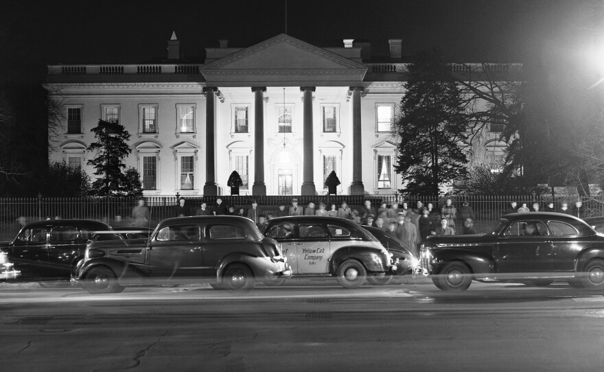 The road in front of the White House, seen here in 1941, was a major thoroughfare dubbed "America's Main Street."