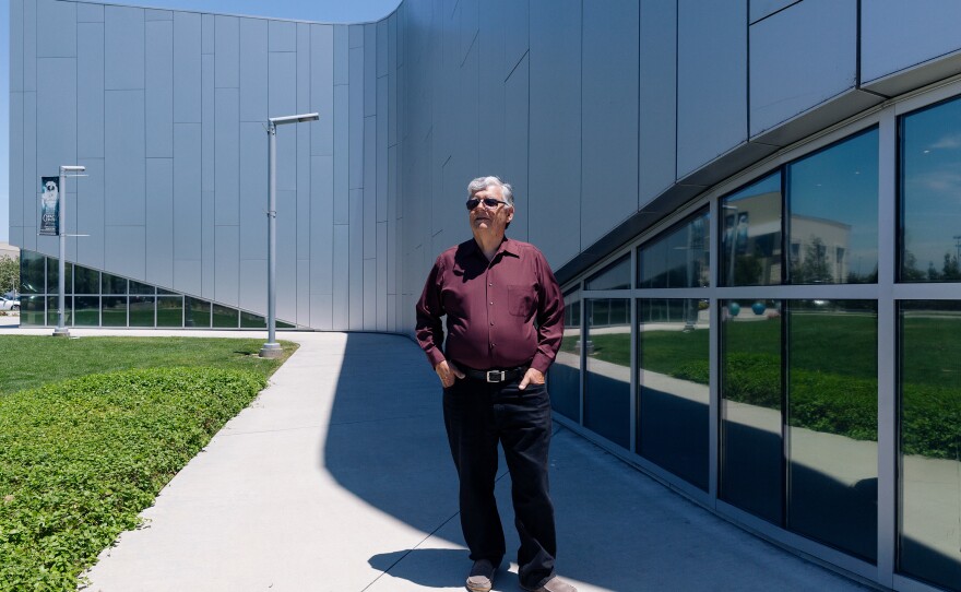 Gerald Blackburn at the Columbia Memorial Space Center in Downey, Calif., on July 2.