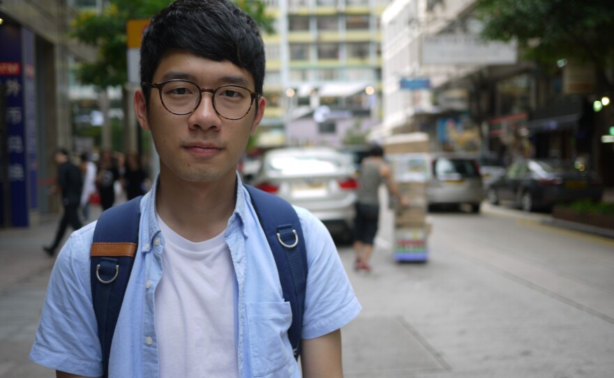 Nathan Law, 23, is a former leader of Hong Kong's 2014 Umbrella Movement protests against China. Now he is the city's youngest legislator ever, and says he will support additional protests against the mainland.