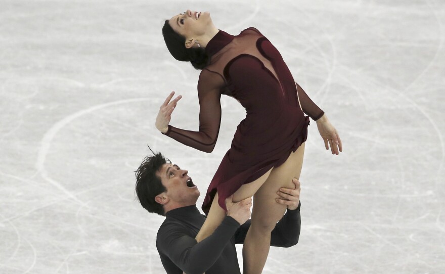 Canadians Tessa Virtue and Scott Moir perform their Moulin Rouge program at the ISU Grand Prix of Figure Skating Final in Japan in December.