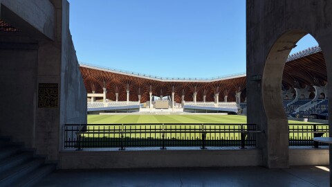 Pancho Arena, soccer stadium in Felcsút, Hungary.