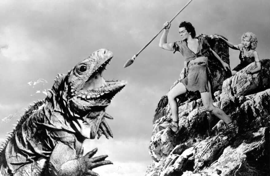 Victor Mature got his first film break playing a caveman to Carole Landis' cavewoman in the 1940 film "One Million Years B.C."