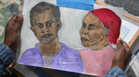 Michal Worke, an Israeli artist with Ethiopian roots, shares her studio space and artwork. Much of her work is devoted to a kidnapped Ethiopian Israeli citizen who has been held in Gaza for over nine years by Hamas.