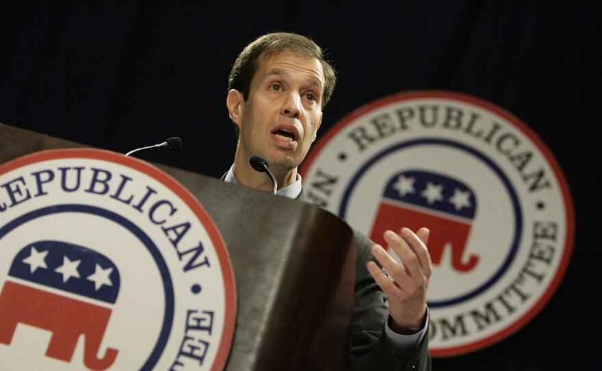 Ken Mehlman, then chairman of the Republican National Committee, speaks during a meeting at the Capitol Hilton in January 2006 in Washington, D.C.