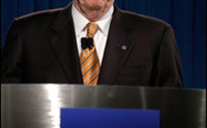 Rick Wagoner, seen in February, is stepping down as chief of General Motors at the government's request.