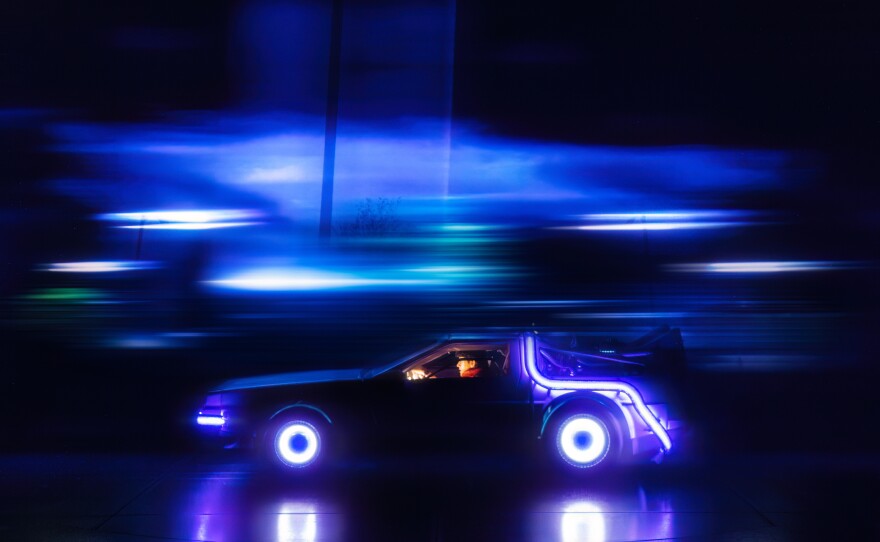 The real star of the show is the DeLorean