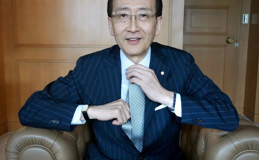Akira Nishimura, the general manager of Hotel Okura.