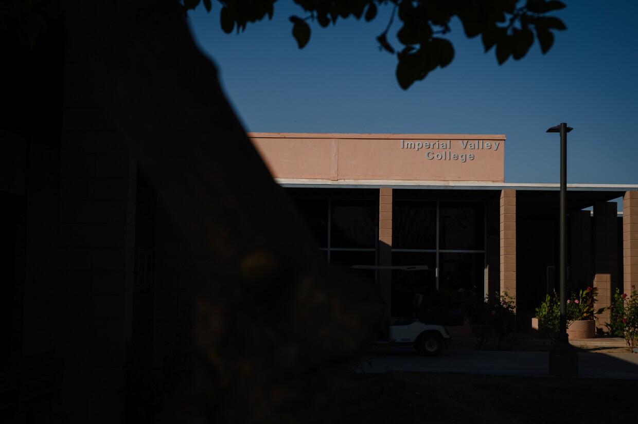 Imperial Valley College in El Centro is pictured in Imperial County on May 7, 2024. The school has started up new training programs for residents hoping to join the lithium industry.