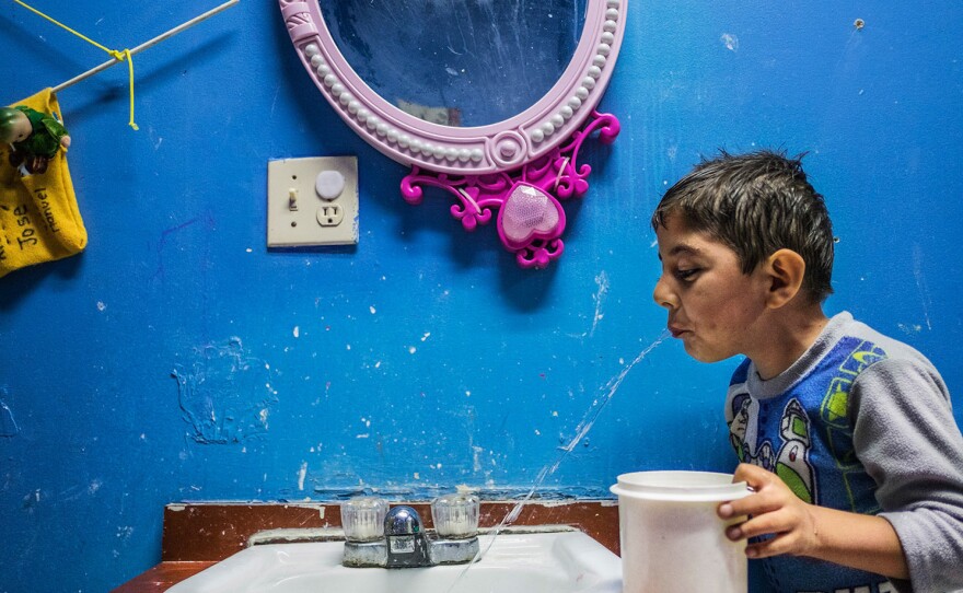 Eduardo Gonzalez is HIV positive. His mother died of AIDS; his father, who's HIV positive, is in jail. The boy lives at Eunime, a Tijuana facility for children whose parents have faced AIDS in their family and who may themselves be infected.