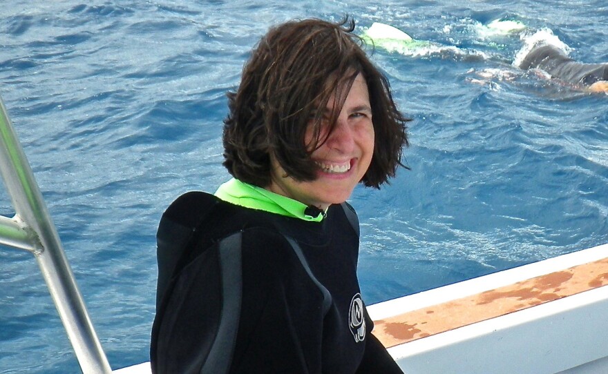 Peggy Girshman diving in Hawaii in the summer of 2015.