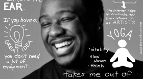 Photo caption: NC rapper Phonte Coleman (Artwork by Anne McColl)<br/><br/>