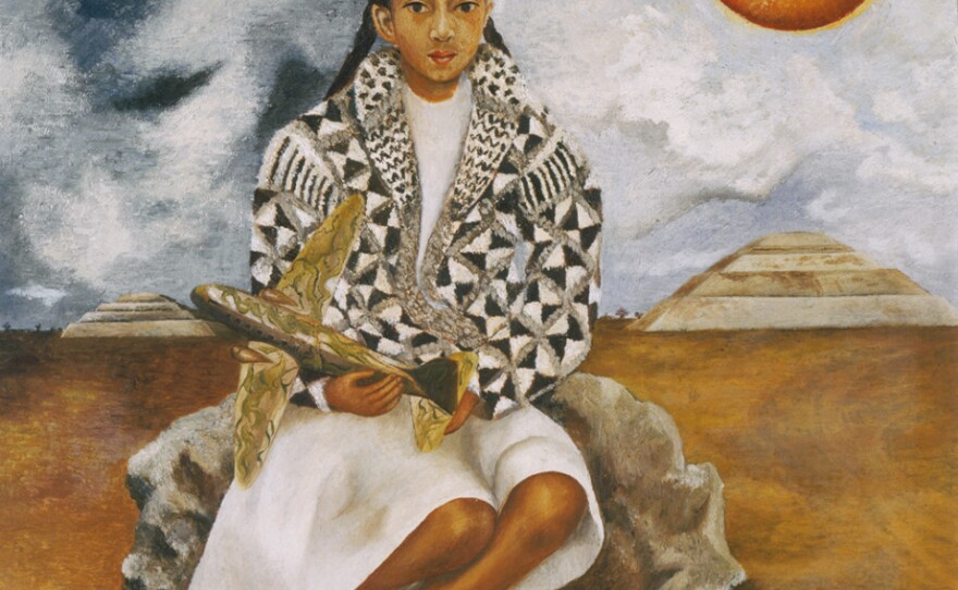 Frida Kahlo's "Niña tehuacana, Lucha María o Sol y luna," on display through March at the San Diego Museum of Art.