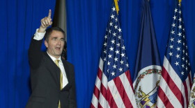 Virginia Democratic Gov. elect Ralph Northam walks onstage to celebrate his election at the Northam For Governor election night party at George Mason University in Fairfax, Va., Tuesday, Nov. 7, 2017.
