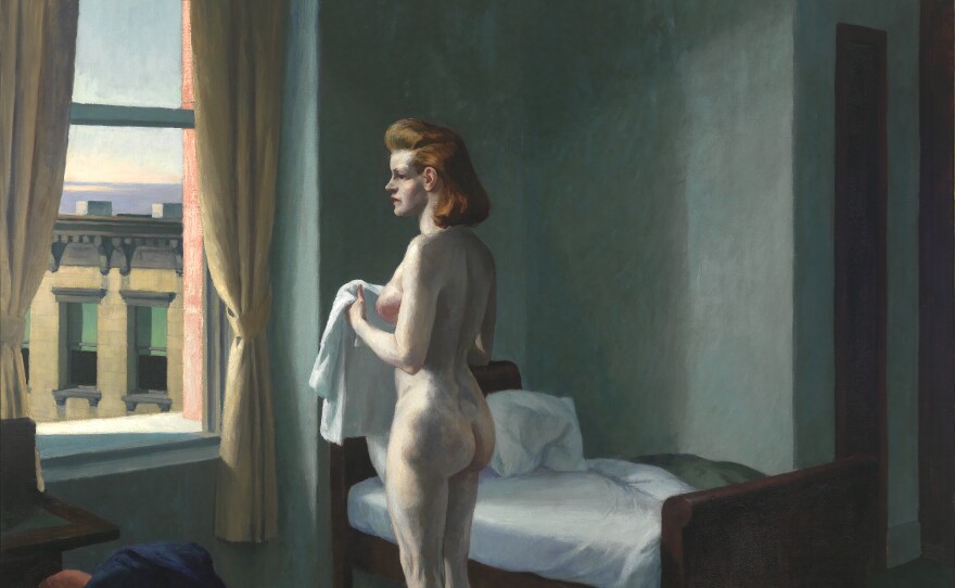 <em>Morning in a City,</em> oil on canvas, 1944