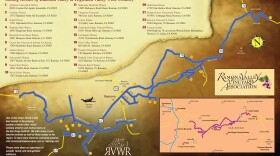 The Ramona wine community’s newest wine map featuring Tasting Rooms of Ramona Valley & Highland Valley Wine Country.