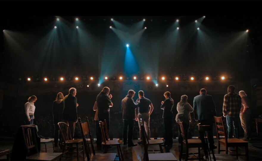 A video still from "Come from Away."