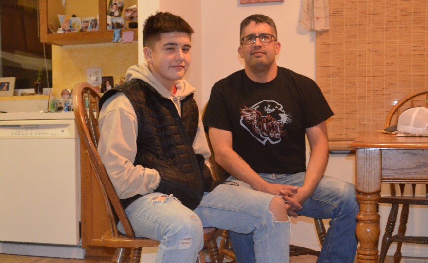 Travis Hull says two of his four kids – including Talon, now a high school student – have asthma.