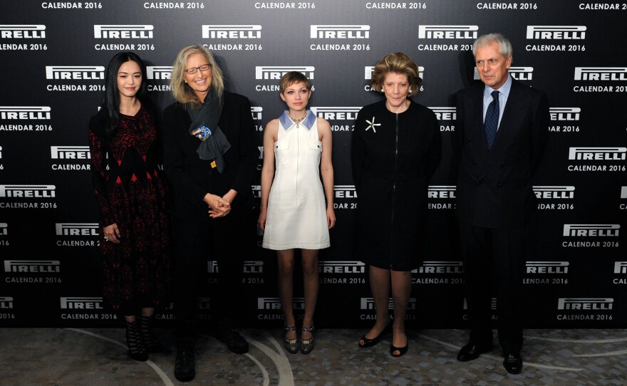 Yao Chen, Annie Leibovitz, Tavi Gevinson, Agnes Gund, and Marco Tronchetti Provera attended the launch of the 2016 Pirelli Calendar by Annie Leibovitz at Grosvenor House in London Monday.