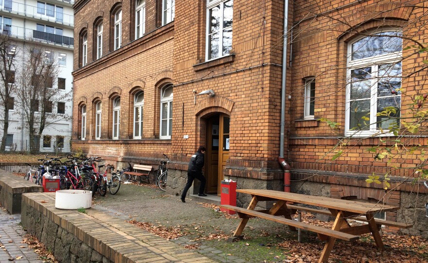 Refugee housing in Leipzig, Germany.