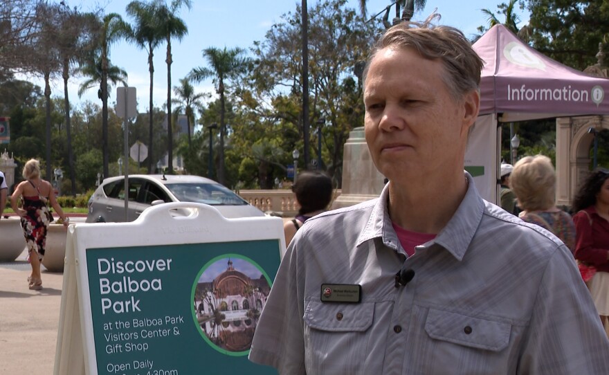 San Diego Model Railroad Museum Executive Director Michael Warburton is shown in Balboa Park on March 2, 2026.
