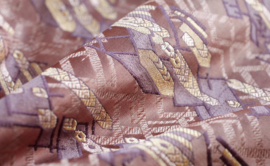 Nest's modern silks from Varanasi, India.