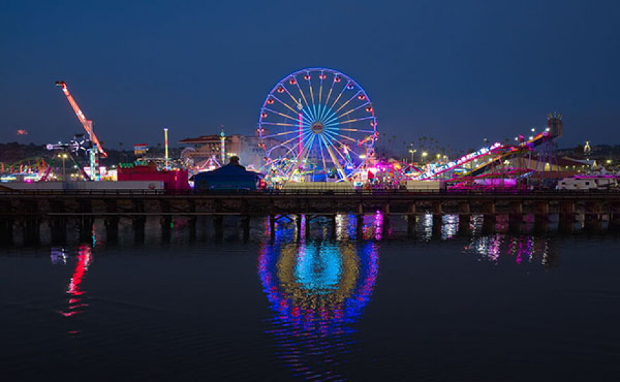 San Diego County Fair at night