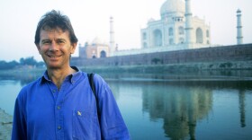 Michael Wood at the Taj Mahal, as his trek in search of Shangri-La begins.
