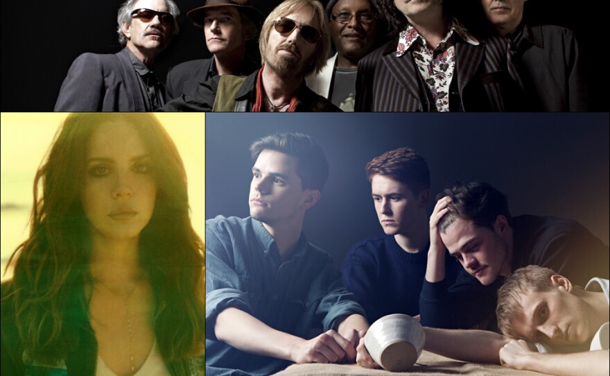 Clockwise from top: Tom Petty & The Heartbreakers, Adult Jazz, Lana Del Rey
