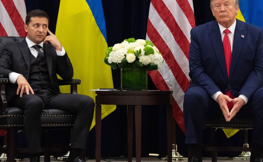 President Trump and Ukrainian President Volodymyr Zelenskiy met in September on the sidelines of the United Nations General Assembly.