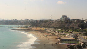 Lima, Peru's beach is bathed in unseasonal winter sunshine as scientists predict a "Godzilla" El Niño.