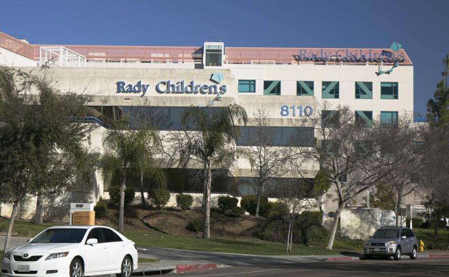 A building at Rady Children's Hospital in San Diego is shown in this photo, Feb. 9, 2016.