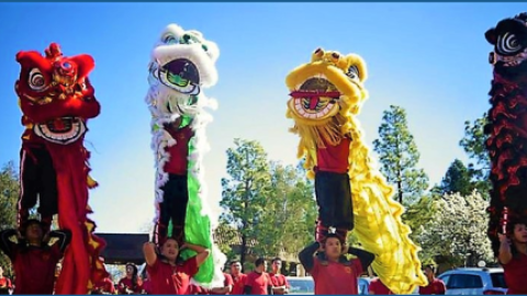 Lunar New Year Lion Dancers