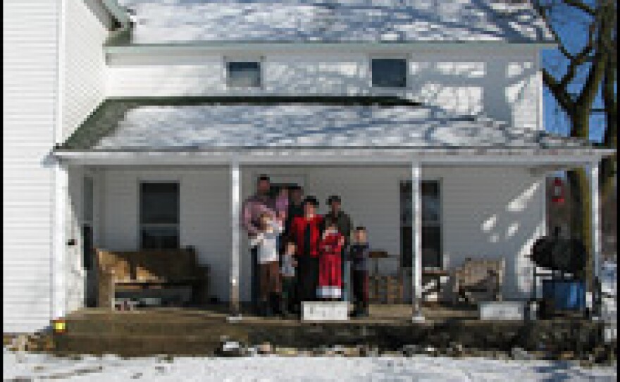 The Swansons live on Jeff's dairy farm salary of less than $50,000 a year in Shelby, Mich.