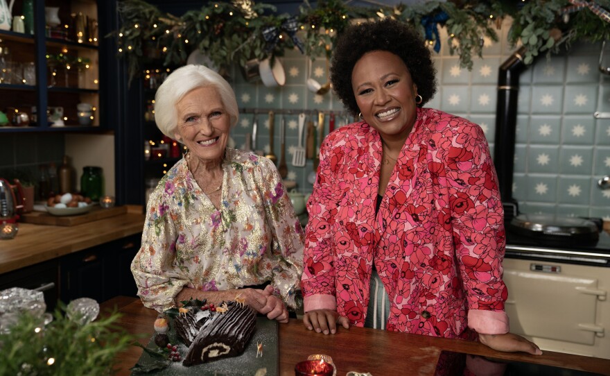 Emeli Sandé (right) and Mary Berry.