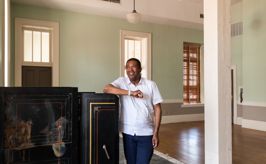 Kevin Jackson poses for a portrait at The United States Customs House and Court House.