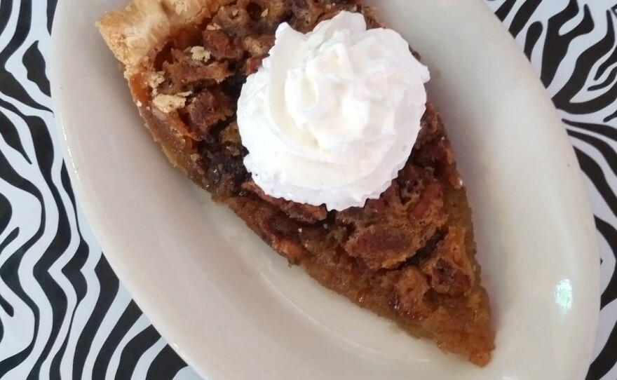A slice of Kentucky Bourbon Pie at the White Light Diner in Frankfort, Ky.