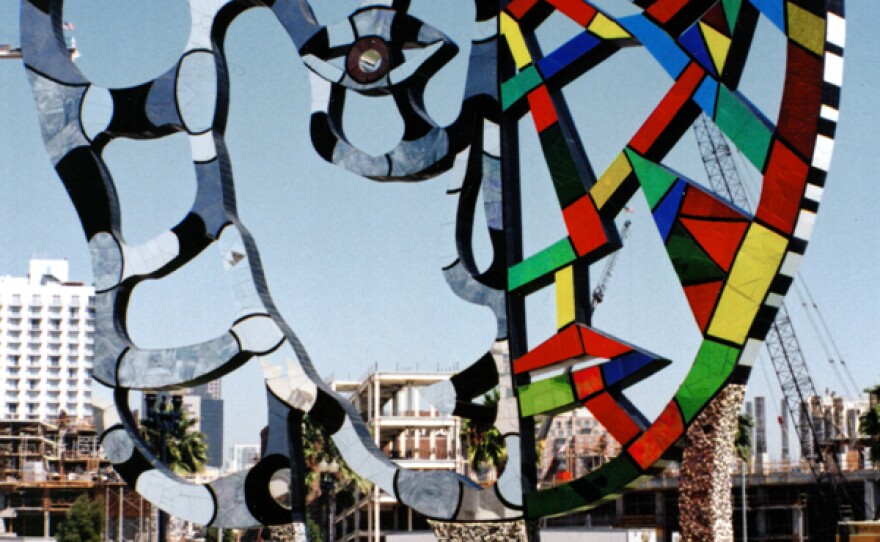 Niki de Saint Phalle's sculpture titled "Coming Together" and located by the San Diego Convention Center is part of the Port District's public art collection.