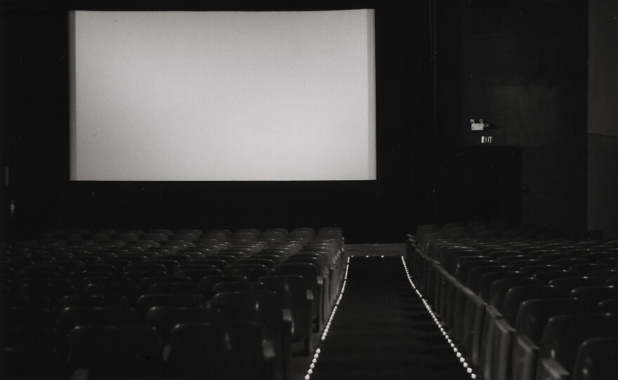 Inside the single screen Ken Cinema.