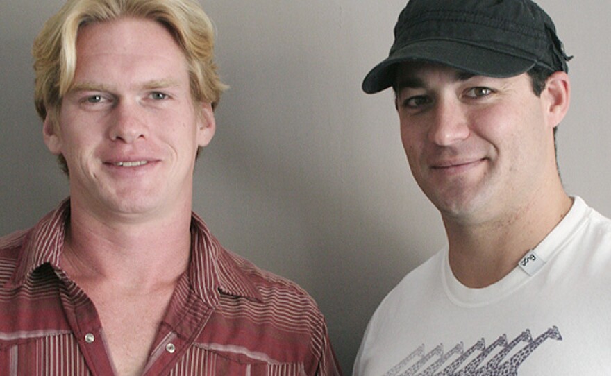 Marine Cpl. Paul Wayman, left, and former Navy SEAL Nathanael Roberti met through a program in California that helps veterans readjust to civilian life.