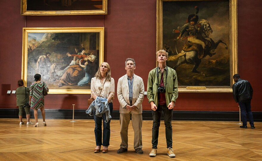 Saskia Reeves as Connie, Tom Hollander as Douglas and Tom Taylor as Albie in US On MASTERPIECE.